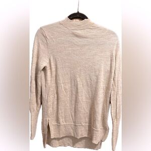 BADGLEY MISCHKA 100% Merino Wool Mock Neck Sweater Fits Oversized